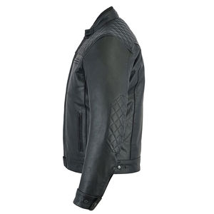 Veste en cuir pour moto de style unique de qualité supérieure pour hommes, tissu en cuir original imperméable et résistant - Product Image 3