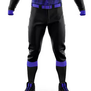 Nouvel ensemble uniforme de baseball respirant à séchage rapide 100 % polyester à manches courtes, design personnalisé, vêtements de sport de softball pour hommes de haute qualité - Product Image 3