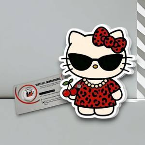 Placas Acrílicas para Pestañas Hello Kitty, Magnéticas, con Logotipo Personalizado, Color Flor, Forma de Diamante, Herramienta de Belleza Ecológica - Product Image 3