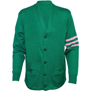 Suéter Cárdigan de Punto Personalizado para Universidad, Manga Larga, Cuello en V, Bordado Invernal, OEM/ODM - Product Image 6