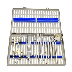 Kit d'osteotomes manuels en acier inoxydable, droits et concaves, pour la préparation osseuse chirurgicale et les instruments d'implantologie dentaire - Product Image 1