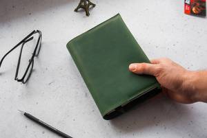 Housse de planificateur en cuir avec boucle pour stylo, bande élastique, étui pour journal en cuir, organisateur personnalisé, fabricant LBC-0013 - Product Image 2