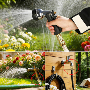 <span class=keywords><strong>Raccord</strong></span> rapide en laiton forgé durable avec filetage mâle 3/4 pouce, norme ANSI, pour outils de jardin, lavage de voitures, connexion de <span class=keywords><strong>tuyau</strong></span> d'eau métallique - Product Image 6