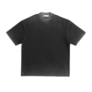 T-shirts pour hommes en coton 100% écologique, imprimés en sérigraphie personnalisée, style hip-hop, grandes tailles, effet délavé et usé. - Product Image 1
