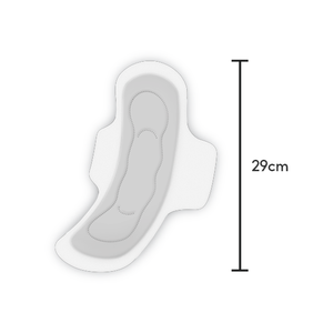 Charbon de bois Cool Slim Wing 29.0cm Serviette en coton jetable sanitaire 29.0cm Serviette jetable ailée - Product Image 4