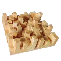 Vente en gros de panneaux muraux antibruit personnalisés Panneau d'isolation sonore en bois massif Diffuseur de son pour cinéma/studio/musique/audio