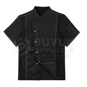 Veste de chef respirante et extensible, tenue de cuisine professionnelle, équipement de travail pour chef à manches longues, durable - Product Image 5
