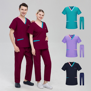 Tenue de Travail Unisexe pour Hôpital au Design Optimal, Blouses Médicales de Haute Qualité en Mélange de Coton et Tissu Denim, Détection des Aiguilles, Confortable, Taille XL - Product Image 1