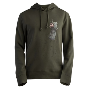<b>Men's</b> Hooded Sweatshirt Cotton Casual Print Front Logo Autumn Regular Fit Knitted Sleeve Style Regular - Product Image 3