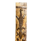 Panneau mural en bois sculpté à la main, style tribal Naga indien, décoration architecturale antique rustique pour hôtel, assortiment varié, 1 conteneur - Product Image 3
