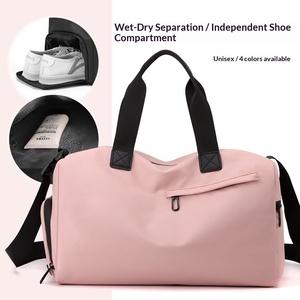 Bigwood Sport New Large Capacity Dry Wet Separation Cotton Fabric Travel Fitness Swimming Training <b>Storage</b> <b>Bag</b> for Men's Sports - Product Image 6