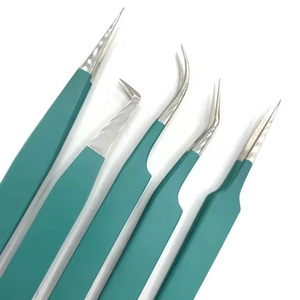 Pinces à cils professionnelles en acier inoxydable KAAMIR INSTRUMENTS, logo personnalisé, pointe lisse à 90 degrés, précision volume - Product Image 5