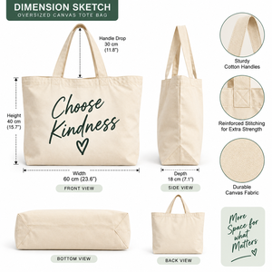 Bolsa de Lona de Color Sólido, Estilo Minimalista, para Todas las Temporadas, Bolsa de Compras y Viaje con Cierre Personalizado - Product Image 2