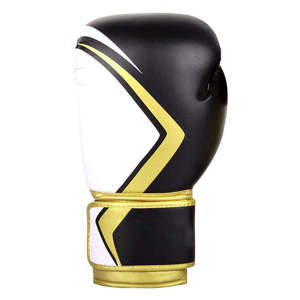 Gants de boxe avec rembourrage protecteur multicouche, coque extérieure en cuir synthétique durable, support de poignet sécurisé, intérieur respirant et complet - Product Image 3