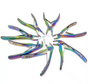 เครื่องมือถอนฟันสแตนเลสสตีลเกรด I รุ่น Rainbow คีมถอนฟันแบบแมนนวลสำหรับผู้ใหญ่และเด็ก OEM - Product Image 1