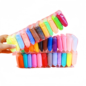 Argilla Polimerica ad Asciugatura all'Aria in 12 Colori, Pasta Modellabile Creativa ed Educativa in Confezione Sacchetto per Bambini - Product Image 1