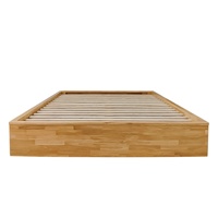 Cadre de lit Tatami en bois d'hévéa fabriqué au Vietnam, tailles personnalisables, charpente en bois japonaise sans outil, lit plateforme démontable
