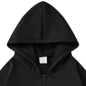 Sweat à capuche unisexe oversize durable avec fermeture éclair, personnalisable, en molleton polyester/coton, coupe classique, effet délavé, pour l'hiver, vente en gros à prix bas - Product Image 5
