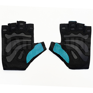 Professional Vibrant Teal Weightlifting <b>Gloves</b> with Enhanced Palm Padding | Premium Non-Slip Grip for Ultimate Gym Workout Gear - Product Image 2