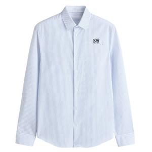 Chemise habillée homme Easy Iron coupe ajustée, infroissable, à manches longues, boutonnée, pour affaires, formelle, décontractée, tenue de bureau, personnalisable - Product Image 1