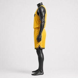 Vêtements de sport personnalisés professionnels avec impression par sublimation intégrale, tissu polyester respirant pour l'identité d'équipe, basketball - Product Image 4