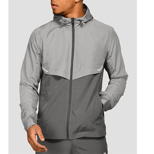 Ensemble veste coupe-vent et pantalon pour homme avec logo personnalisé élégant pour un usage décontracté et des performances sportives - Product Image 4