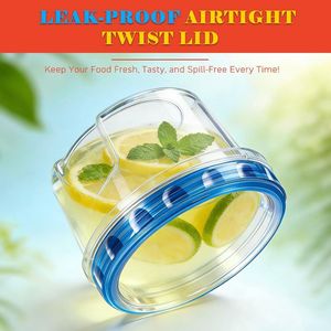 Confezione da 10 Contenitori in Plastica Trasparente da 500ml con Coperchio a Torsione, Ermetici, Riutilizzabili per Congelatore, Spedizione Gratuita - Product Image 3