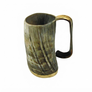 Mug moderne en corne de bœuf véritable, design éco-responsable, personnalisable, vente en gros pour la maison, l'hôtel et le bar - Product Image 4