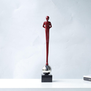 Statues Art Déco en Alliage d'Aluminium Coulé, Sculptures Humaines de Table pour Accents Artisanaux – Vente en Gros - Product Image 5