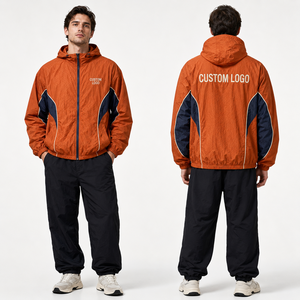 Mens Windbreaker <b>Jacket</b> Custom Wholesale Manufacturer Supplier Factory Lightweight Waterproof Hooded Breathable <b>Packable</b> Outdoor - Product Image 1
