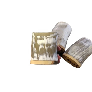 Taza de Cuerno Natural con Borde Liso, Hecha a Mano, Duradera, Imitación Antigua para Beber Cómodamente, Uso Diario, Cocinas Rústicas - Product Image 2