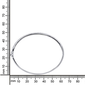Bracelet chaîne de luxe en or blanc 14 carats avec diamants de laboratoire taille brillant pour femme, maillons géométriques entrelacés classiques et complexes, 8,8g - Product Image 4