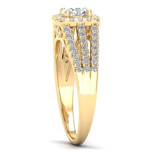 REYES Luxurious 925 Sterling Silver Moissanite Engagement Ring Exclusive Designer Wedding Jewelry at Wholesale Prices - Product Image 3