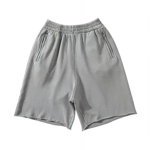 Pantalones Cortos Bermuda para Hombre, Color Sólido, Cintura Media, Elásticos, Transpirables, Anti-Pilling, Casuales, Tejidos, con Bolsillos de Satén y Cierre con Cordón - Product Image 6