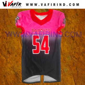 Maillots de football américain personnalisés imprimés par sublimation, respirants, vêtements de sport de haute qualité pour hommes - Product Image 5