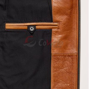High Quality <b>Leather</b> <b>Jacket</b> Customized Logo <b>Leather</b> <b>Jacket</b> Fashion Clothing <b>Leather</b> <b>Jacket</b> For Men - Product Image 6