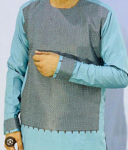 Nuevo Traje Afgano para Hombre, Shalwar Kameez, Ropa Islámica, Conjunto de 2 Piezas, Bordado Estampado, Moda Kabul, Vestido Tribal Afgano Transpirable - Product Image 2