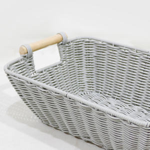 Cestas de Almacenamiento Tejidas con Asa, Organizadores, Cajas Decorativas, Cestas de Mimbre, Cestas de Polipropileno para Almacenamiento - Product Image 4