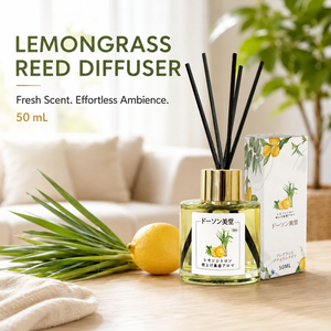 Lemon Verbena <b>Reed</b> <b>Diffuser</b> Set 50ml Glass Bottle Home Fragrance Decor OEM Wholesale - Product Image 4