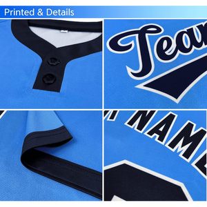 Maillot de baseball professionnel léger à séchage rapide en tissu performant, chemise de sport boutonnée pour équipes, clubs et événements sportifs - Product Image 4