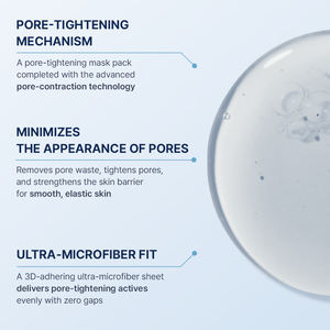 CHALLANS De PARIS Masque en tissu K-Beauty le plus vendu pour minimiser les pores et contrôler l'excès de sébum, format voyage, soin pour tous - Product Image 2