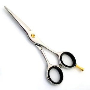 Tijeras de Peluquería Profesionales de Acero Inoxidable Hechas en Pakistán, para Diestros, Punta Afilada, Mango Mediano, No Plegables, para Salón de Belleza - Product Image 2