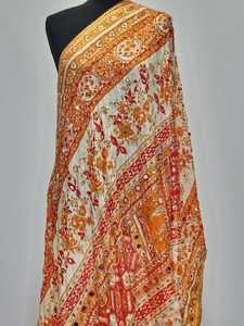 Luxury Mirror Work Traditional Fashion Scarves Set Elegant Embroidered Traditional Pakistani <b>Indian</b> Women Wedding Accessories - Product Image 4