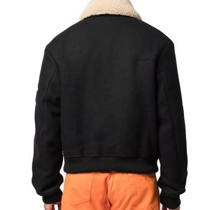 Veste de Letterman avec manches en laine originales et corps en laine Style américain avec couleur de fourrure veste unisexe manteau de mode - Product Image 2