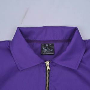 Camiseta de Alta Calidad, Lisa, Informal, con Bordado en la Espalda, Fabricante de Camisetas Personalizadas, Camiseta con Cierre para Hombre - Product Image 2