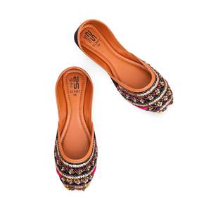 Colección de Zapatos Planos Elegantes Étnicos Multi Fancy EC8422 Khusa, Talla 36 - Product Image 1