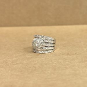 Nuevo Diseño Anillo de Diamantes de Oro Blanco de 18KT con Corte Redondo de 3.18CT, Diamantes Cultivados en Laboratorio, para Boda, Aniversario, Compromiso, Fiesta, para Mujer - Product Image 2