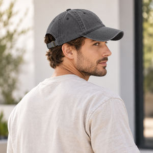 Gorra de Béisbol de Algodón Lavado para Hombre y Mujer, Visera Plana, Correa Ajustable, Personalizable con Etiqueta Privada, para Correr, para Todas las Temporadas - Product Image 5