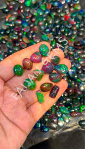 Natural Ethiopian <b>Opal</b> Loose Gemstone Cabochon Polished Mix Shape All Size Crystal Cabochon For Jewellery Pendant Making Stone - Product Image 3