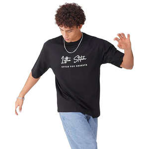 เสื้อยืดผู้ชายคุณภาพสูง สไตล์ฮิปฮอป แฟชั่น 100% ผ้าฝ้าย พิมพ์ลายพัฟ - Product Image 3